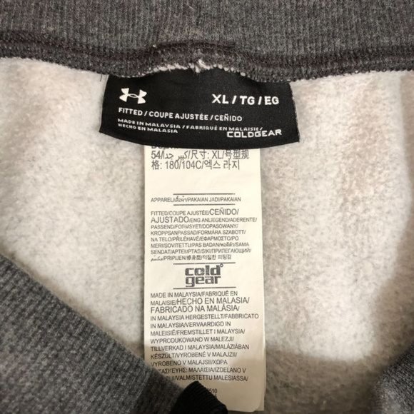 Pants Men XLarge Gray Athleisure Basketball Joggers Sweatpants Logo - Picture 3 of 8